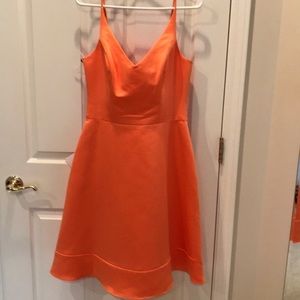 Short Orange Dress from bridal boutique